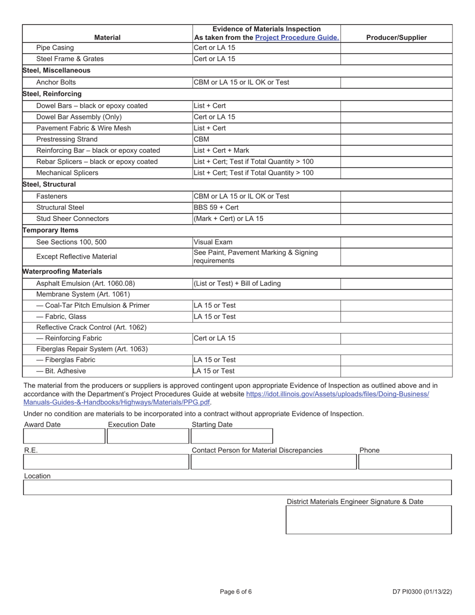 Form D7 PI0300 - Fill Out, Sign Online and Download Fillable PDF ...