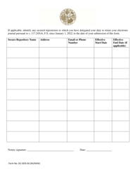 Form DC-DOS-50 Online Notary Public: Required Information - Florida, Page 2