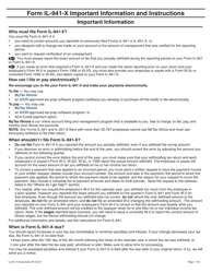 Document preview: Instructions for Form IL-941-X Amended Illinois Withholding Income Tax Return - Illinois, 2022
