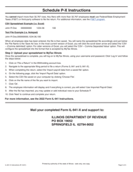 Instructions for Form IL-941-X Amended Illinois Withholding Income Tax Return - Illinois, Page 5