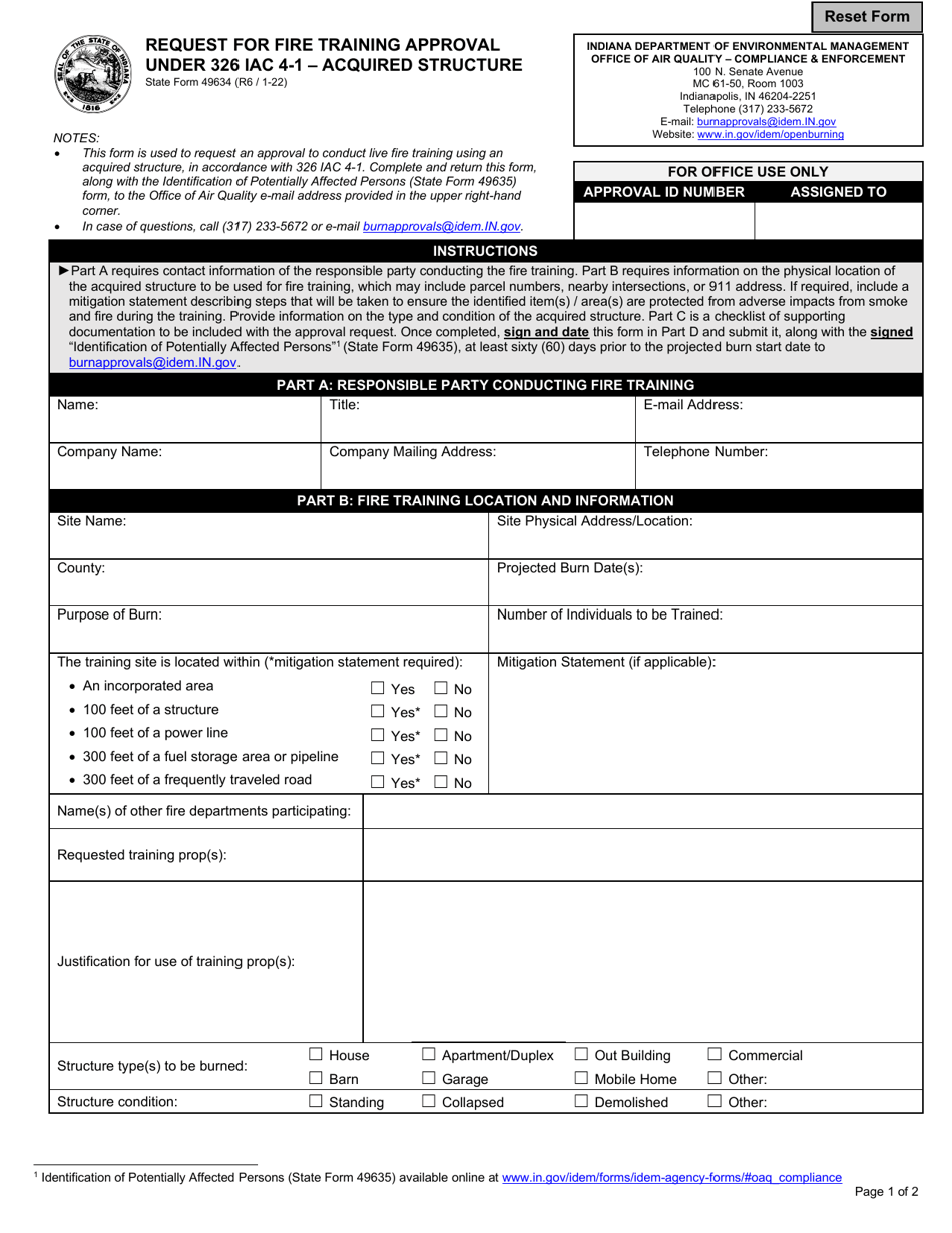 State Form 46934 - Fill Out, Sign Online and Download Fillable PDF ...