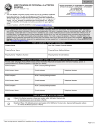 State Form 49635 Identification of Potentially Affected Persons - Indiana