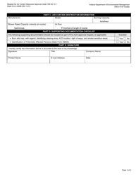 State Form 43688 Request for Air Curtain Destructor Approval Under 326 Iac 4-1 - Indiana, Page 2
