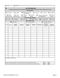 State Form 56553 Thirty (30) Day Notification of Intent to Close - Indiana, Page 4