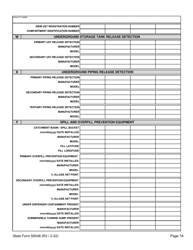 State Form 56548 Initial Registration for Underground Storage Tank Systems - Indiana, Page 7