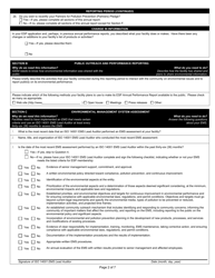 State Form 53475 Indiana Environmental Stewardship Program Annual Performance Report - Indiana, Page 2