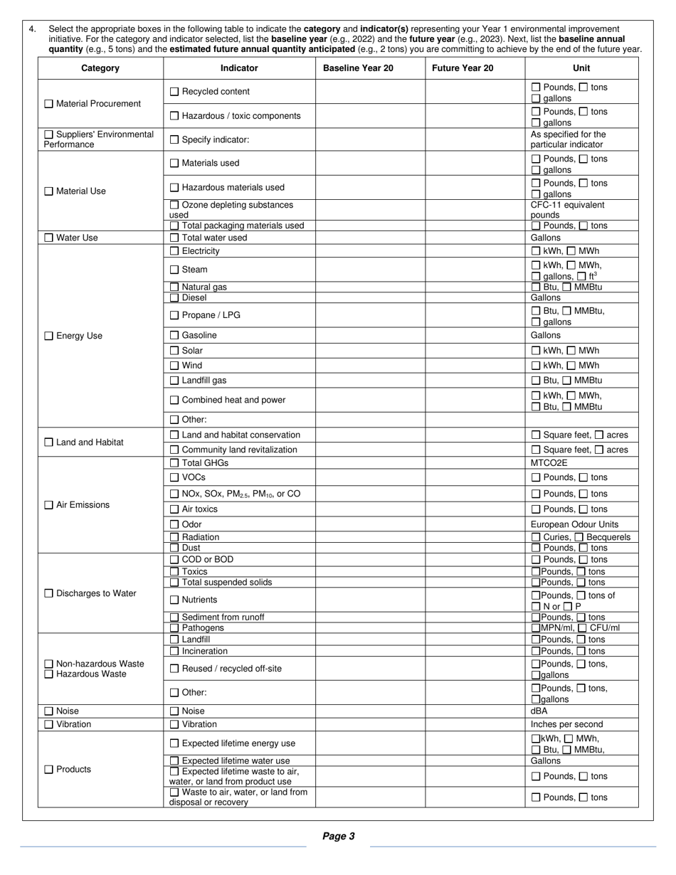 State Form 52772 Indiana Environmental Stewardship Program Application - Indiana, Page 3