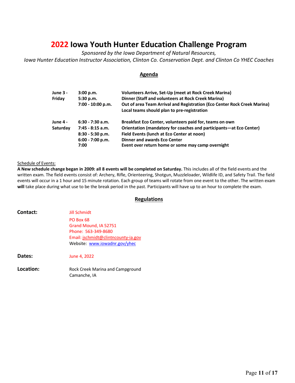 Iowa Youth Hunter Education Challenge - Iowa, Page 11