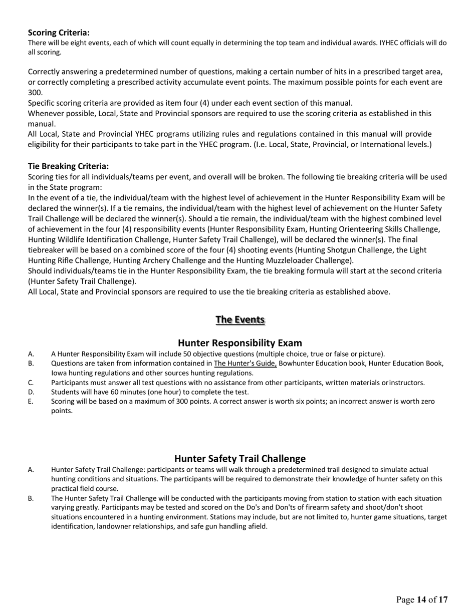 Iowa Youth Hunter Education Challenge - Iowa, Page 14