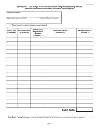 Form BI-1 Organization&#039;s Monthly Bingo Report - Kansas, Page 2