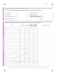 Form K-40H Kansas Homestead Claim - Kansas, Page 2