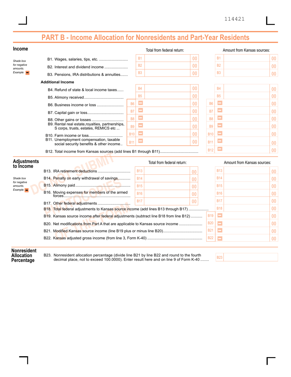 Schedule S Kansas Supplemental Schedule - Kansas, Page 2