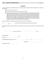 Form ST-21 Sales and Use Tax Refund Application - Kansas, Page 11