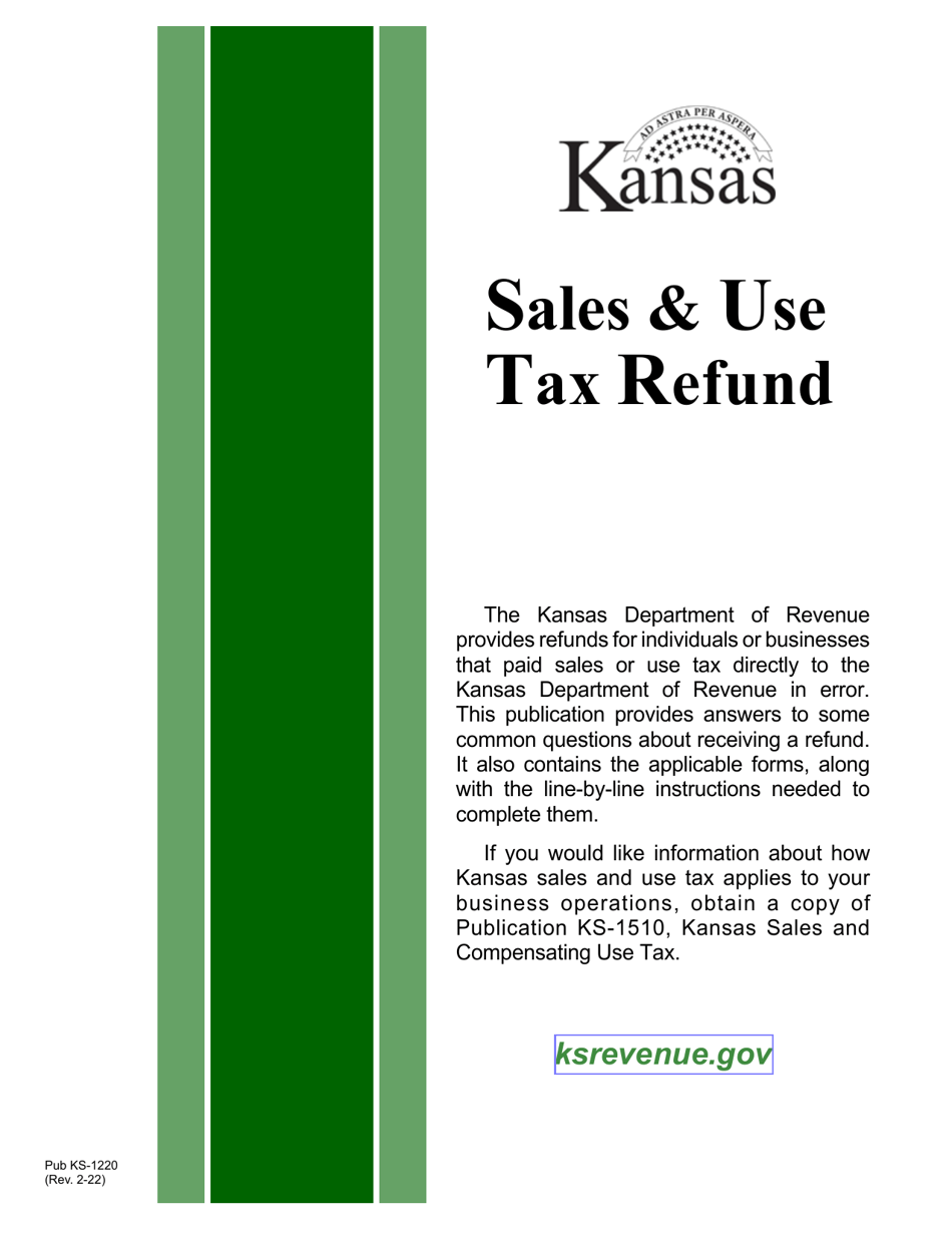 Form ST-21 Sales and Use Tax Refund Application - Kansas, Page 1