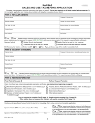 Form ST-21 Sales and Use Tax Refund Application - Kansas, Page 8