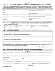 Form ST-21PEC Sales and Use Tax Refund Application for Use by Pec Entities - Kansas, Page 4