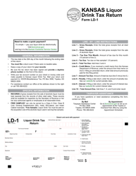 Document preview: Form LD-1 Liquor Drink Tax Return - Kansas