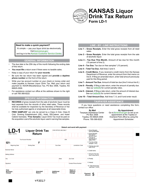 Form LD-1  Printable Pdf