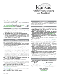 Form CT-9U Retailers&#039; Compensating Use Tax Return - Kansas