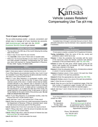 Document preview: Form CT-114 Kansas Vehicle Leases Retailers' Compensating Use Tax Return - Kansas