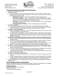 Form ABC-1013 Farm Winery Monthly Gallonage Tax Return and Sales Report - Kansas, Page 2