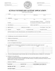 Kansas Veterinary License Application - Kansas, Page 2