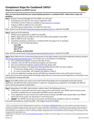 DNR Form 542-0190 Compliance Schedule for Combined Cafo - Iowa
