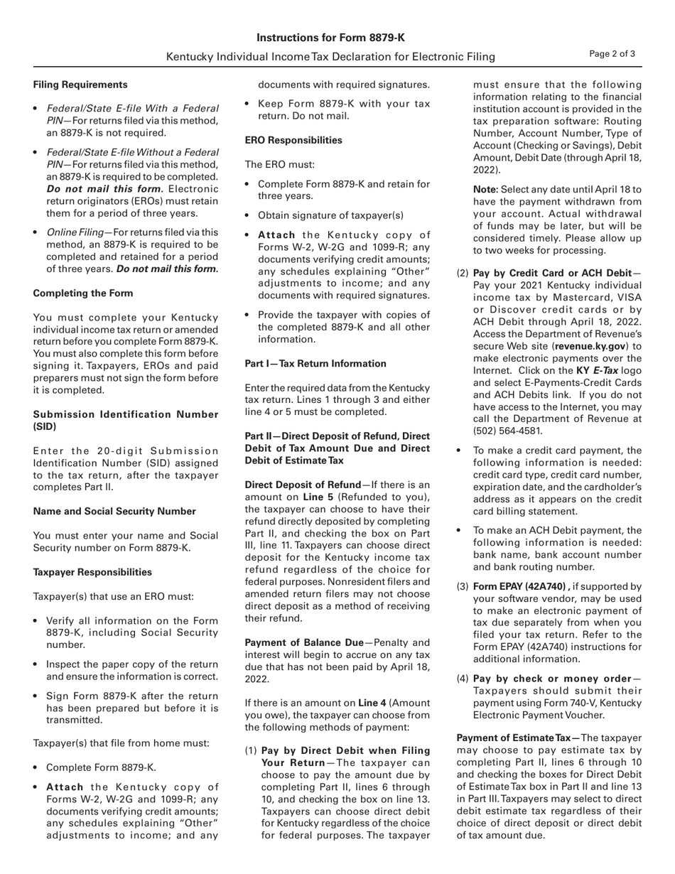 Form 8879K 2021 Fill Out, Sign Online and Download Printable PDF