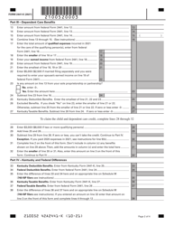 Form 2441-K Kentucky Child and Dependent Care Credit - Kentucky, Page 2