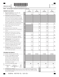 Form 2210-K Underpayment of Estimated Tax by Individuals - Kentucky, Page 2