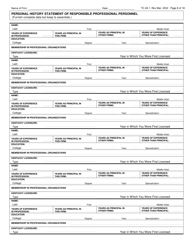 Form TC40-1 &quot;Consulting Engineer and Related Services Prequalification Application&quot; - Kentucky, Page 8
