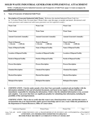 Form 7165 Notification Form for Industrial Generators and Transporters of Solid Waste - Louisiana, Page 4
