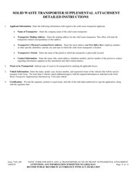 Form 7165 Notification Form for Industrial Generators and Transporters of Solid Waste - Louisiana, Page 8