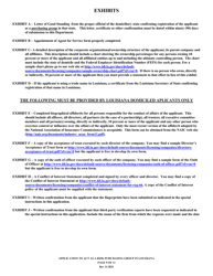 Application for Registration of a Risk Purchasing Group in the State of Louisiana - Louisiana, Page 9