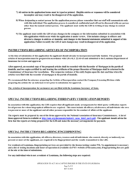 Application to Act as a Captive Insurer in the State of Louisiana - Louisiana, Page 2
