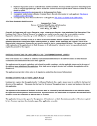 Application to Act as a Captive Insurer in the State of Louisiana - Louisiana, Page 3