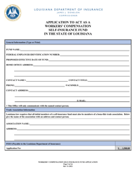 Application to Act as a Workers&#039; Compensation Self-insurance Fund in the State of Louisiana - Louisiana, Page 5