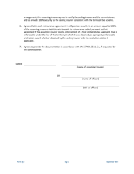 Form RJ-1 Certificate of Reinsurer Domiciled in Reciprocal Jurisdiction - Louisiana, Page 2