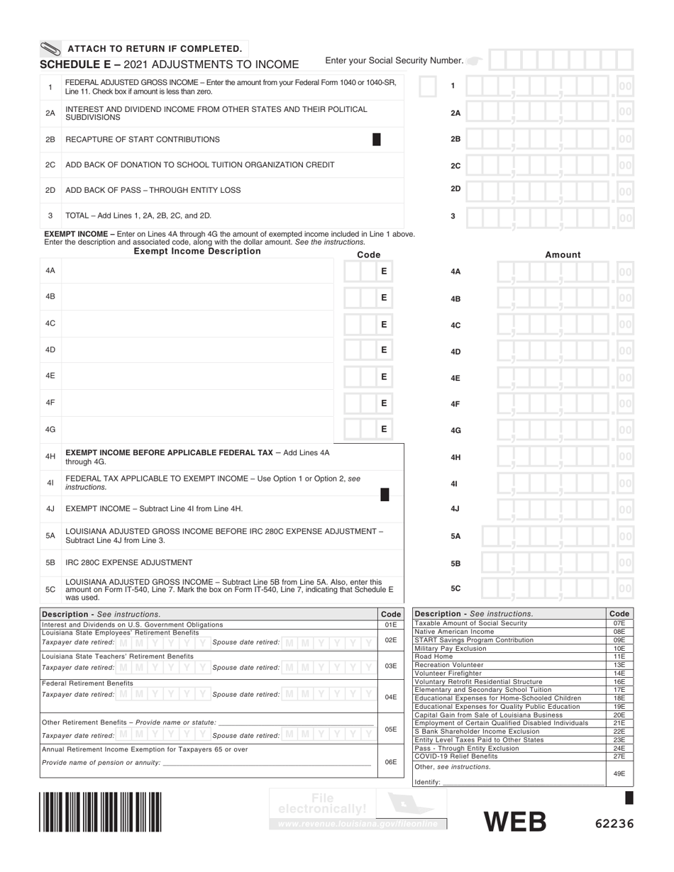 Form IT-540 Louisiana Resident Income Tax Return - Louisiana, Page 8