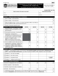 Document preview: Form R-210NR Underpayment of Individual Income Tax Penalty Computation - Nonresident and Part-Year Resident Filers - Louisiana