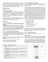 Instructions for Form IT-541 Fiduciary Income Tax Return - Louisiana, Page 4