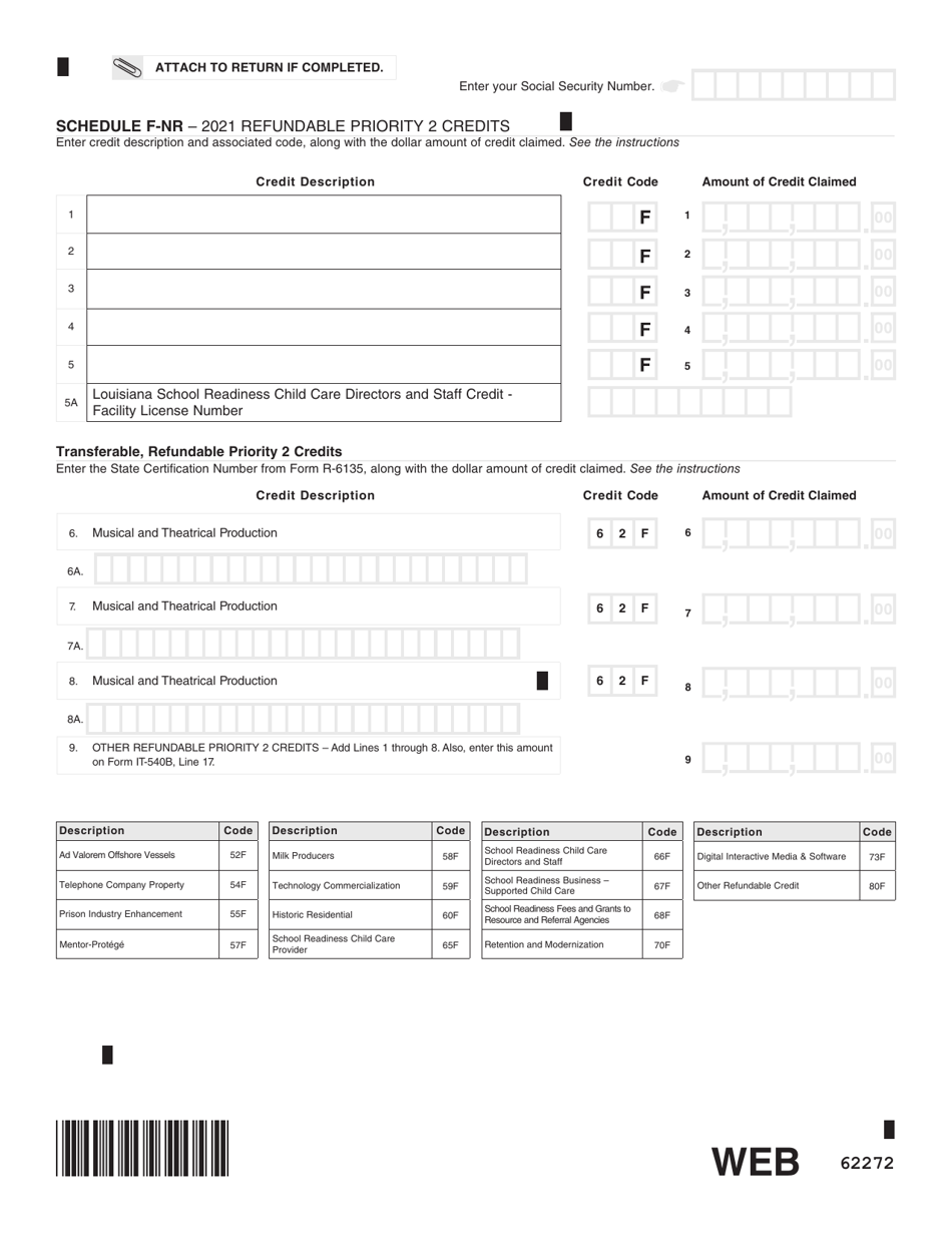 Form IT-540B Louisiana Nonresident and Part-Year Resident - Louisiana, Page 9