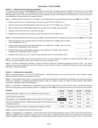 Instructions for Form R-210NR Underpayment of Individual Income Tax Penalty Computation - Non-resident and Part-Year Resident - Louisiana, Page 2
