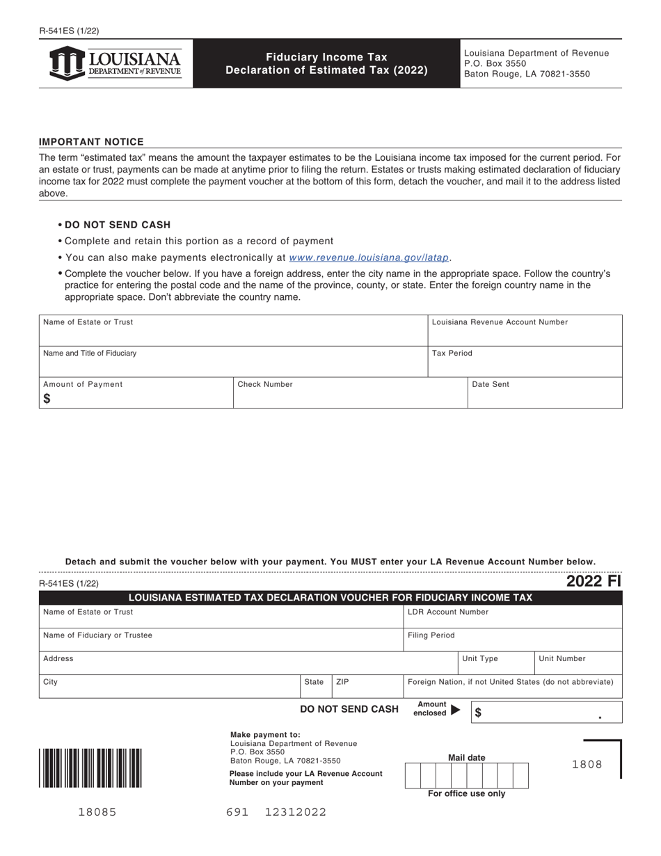 Form R541ES 2022 Fill Out, Sign Online and Download Fillable PDF