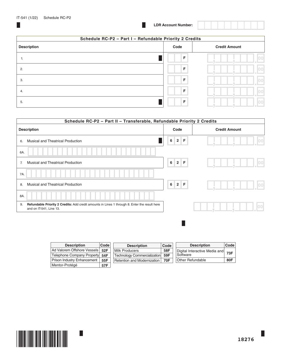 Form IT-541 Fiduciary Income Tax Return - Louisiana, Page 6
