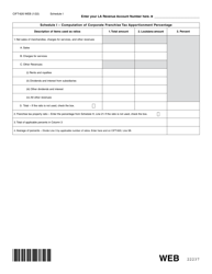 Form CIFT-620 Estimated Tax Voucher for Corporations - Louisiana, Page 14