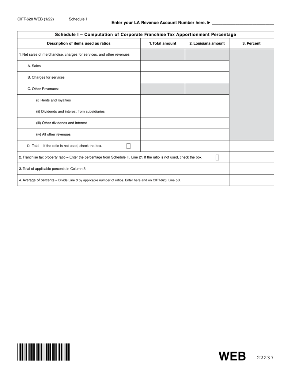 Form CIFT620 2022 Fill Out, Sign Online and Download Fillable PDF