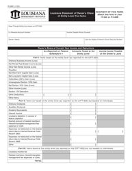 Form R-6981 Louisiana Statement of Owner&#039;s Share of Entity Level Tax Items - Louisiana