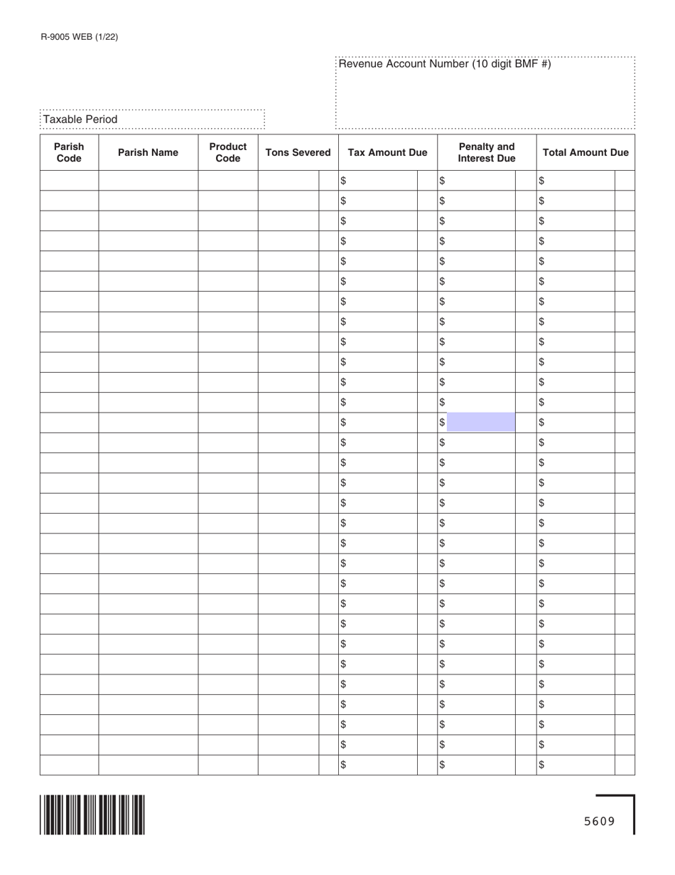 Form T-1S (R-9005) Timber-Parish Summary Return - Louisiana, Page 2
