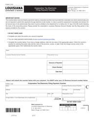 Document preview: Form R-6004 Corporation Tax Electronic Filing Payment Voucher - Louisiana